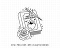 FREE Enemy To Lovers Reader SVG | Book Lover SVG Outline Ver.