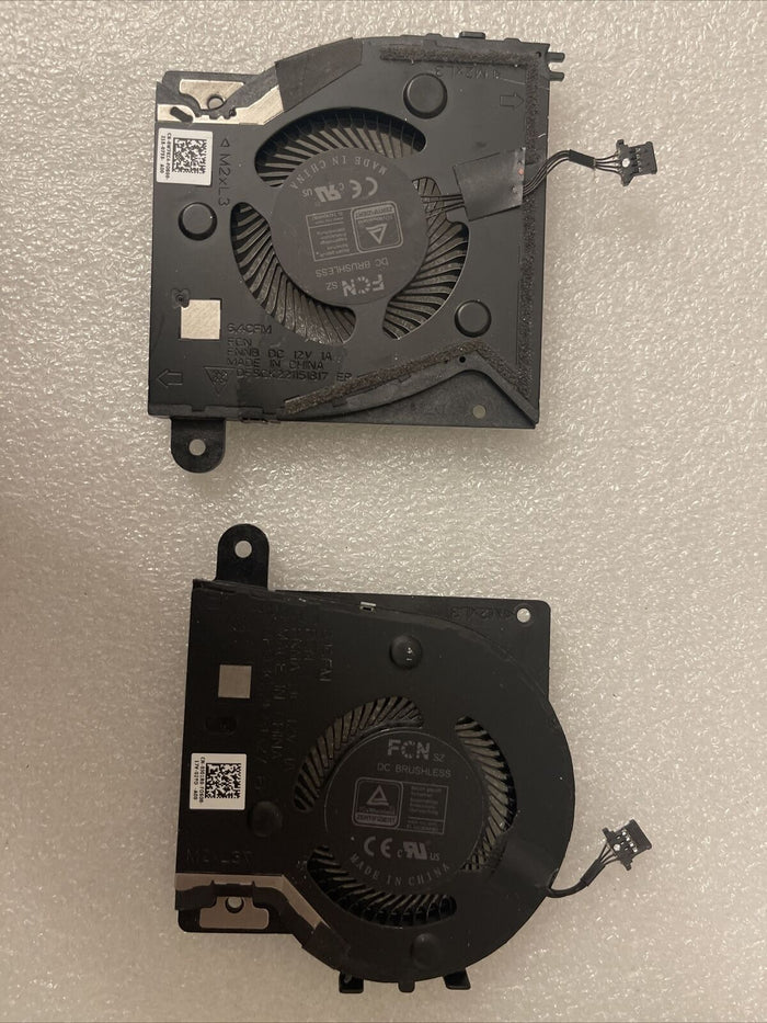 Genuine DELL ALIENWARE X17 R1 CPU + GPU both COOLING FAN Dc 12V 0J01R0 0W7KC4