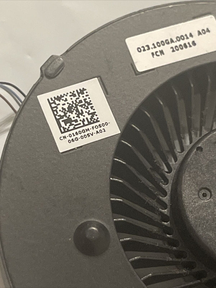 Genuine Dell G Series G3 15 3590 Laptop CPU Cooling Fan Assembly HUB02 160GM P2