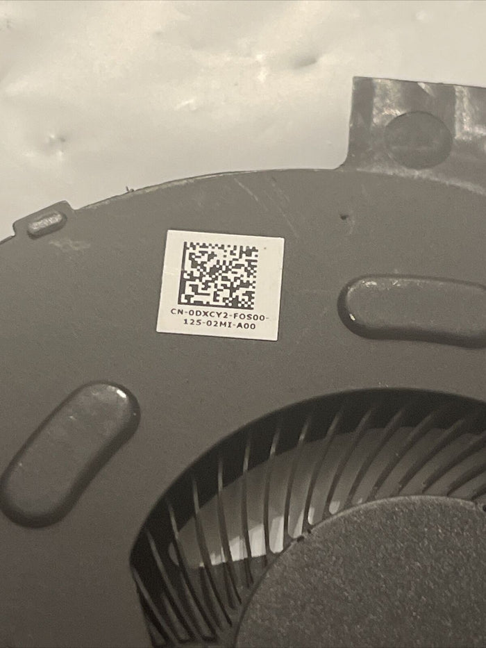 Genuine DELL INSPIRON 7706 2-IN-1 LAPTOP THERMAL CPU COOLING FAN DXCY2 0DXCY2 P2