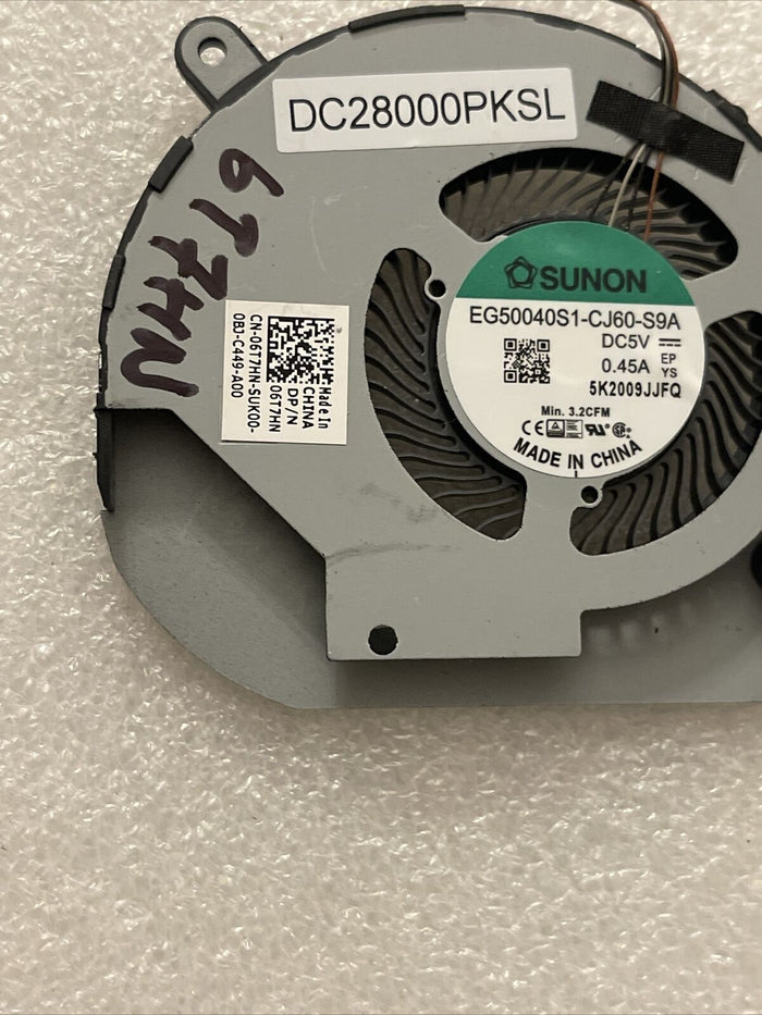 Genuine Dell Latitude 5510 Precision 3550 15.6" CPU Cooling Fan 6T7HN 06T7HN P7