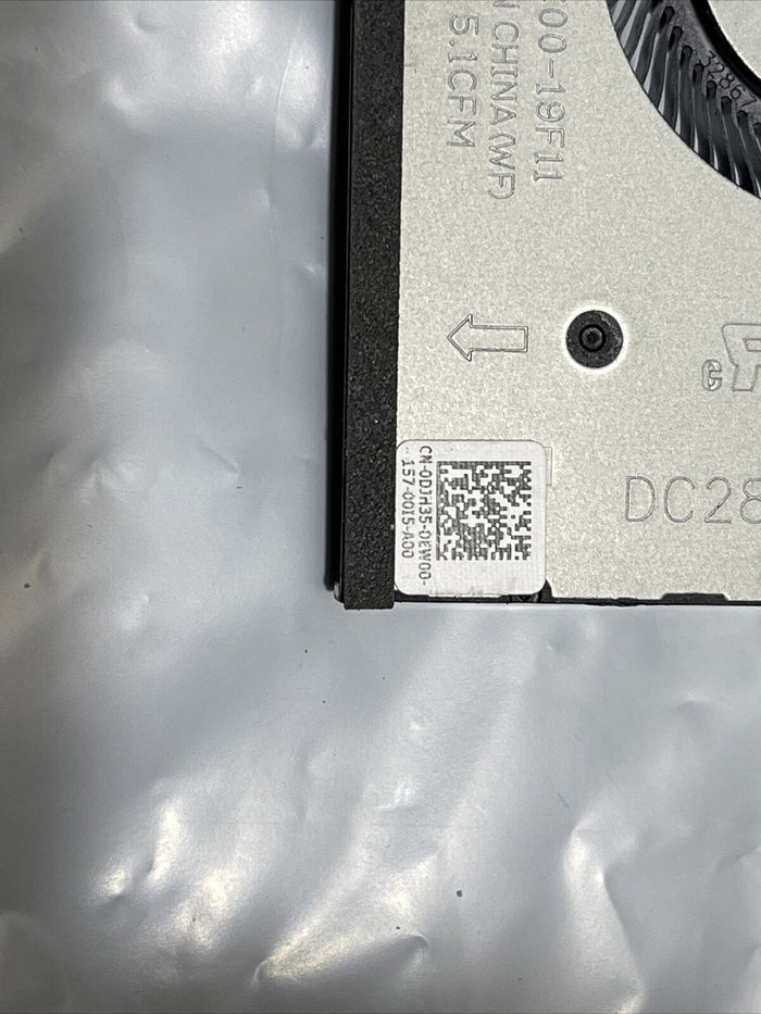 Genuine DELL Precision 5550 5560 5570 CPU GPU cooling fans 0DJH35 009RK6 h1