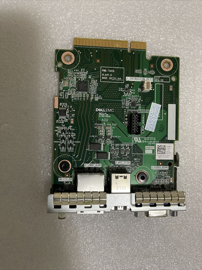 Genuine DELL REAR I/O BOARD FOR DELL EMC POWEREDGE R750 2JYMJ 02JYMR U1 Read