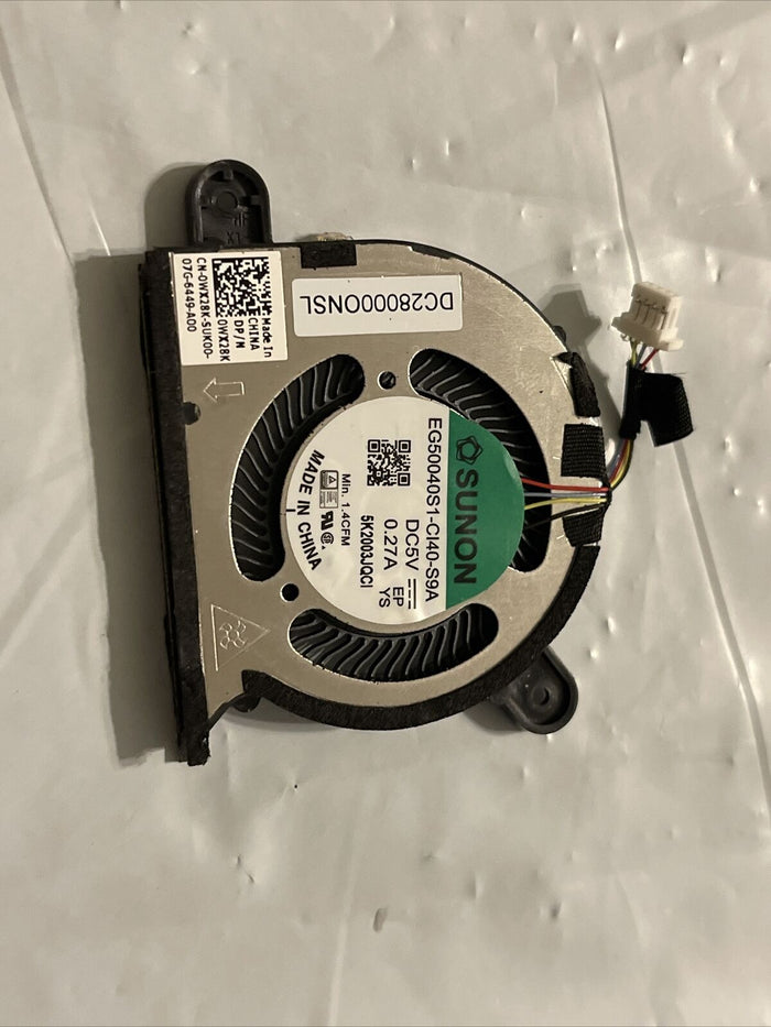 Genuine Dell XPS 13 9310 13.3"  Laptop CPU Cooling Fan  WX28K 0WX28K