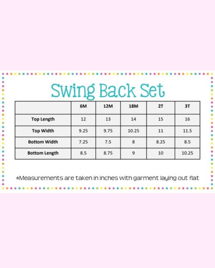 Girls Swing Back Set (top&shorts)