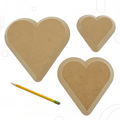 Heart- 3pack