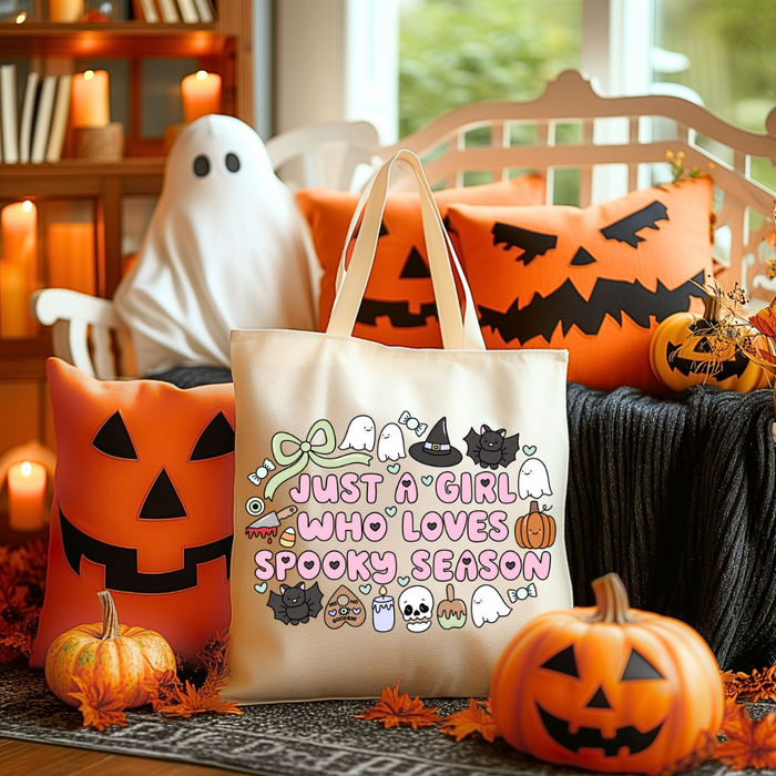 Just A Girl Who Loves Spooky Season Tote