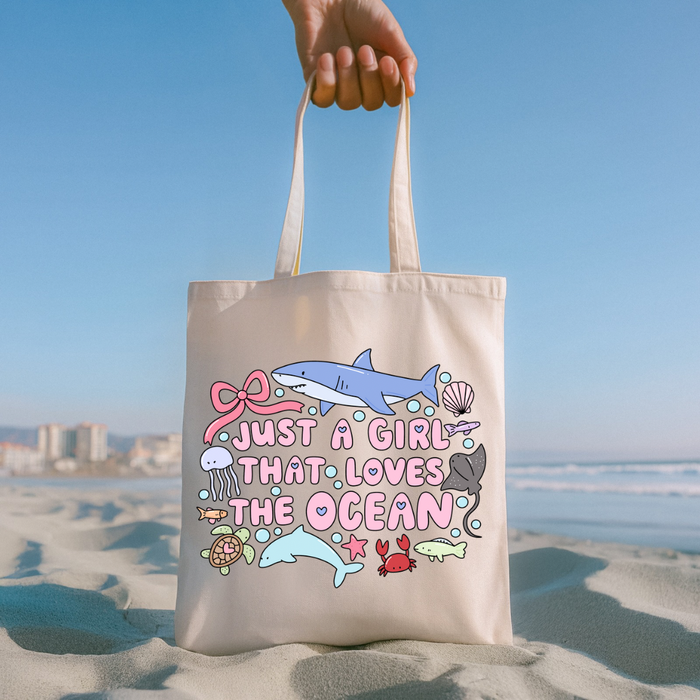Just A Girl Who Loves The Ocean Tote