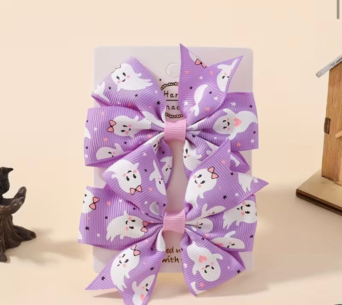 Lavender Ghost Hair Bow