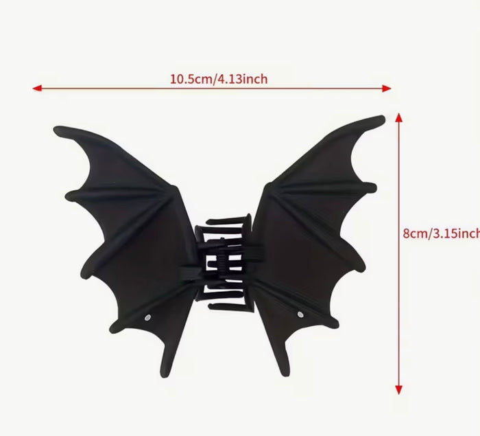 Matte Metal Bat Wing Hair Claw