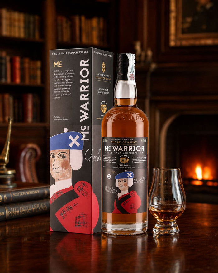 Mc Warrior Single Malt Scotch Whisky i gaveæske 43,5%