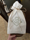Monogrammed Linen Hand Towel
