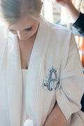 Monogrammed Waffle Weave Robe