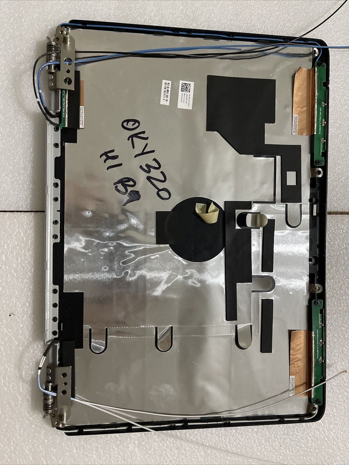 NEW DELL INSPIRON 1525 1526 BACK TOP COVER BLACK HINGES WIRES XT981 KY320 H1 B9