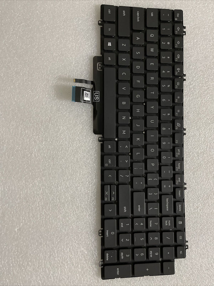 New Dell Latitude 5520 5521 Precision 3560 3561 US Englsh Backlit Keyboard N7N16