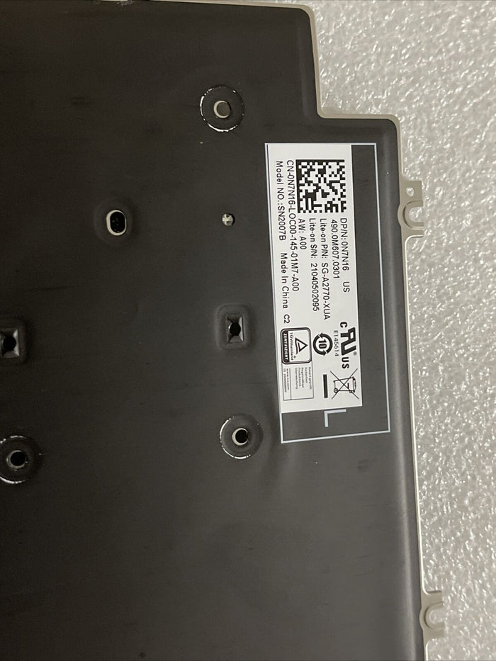 New Dell Latitude 5520 5521 Precision 3560 3561 US Englsh Backlit Keyboard N7N16
