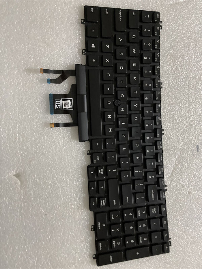 New Genuine Dell Latitude 5500 5501 5510 5511 Pointer Backlit US keyboard 0MMH7V