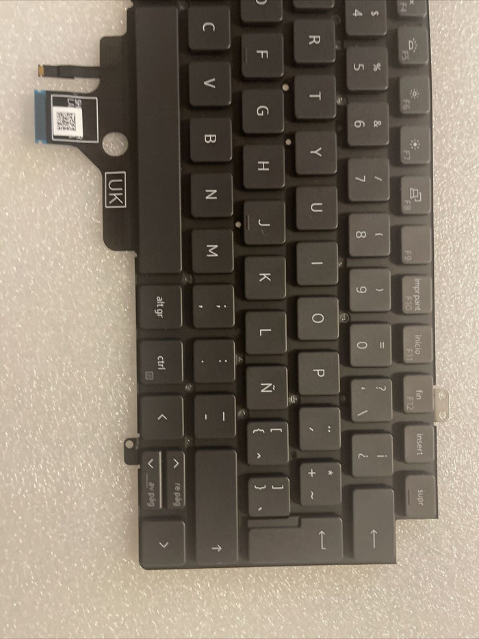 New Genuine DELL latitude 7520 BACKLIT Spanish Latin Keyboard