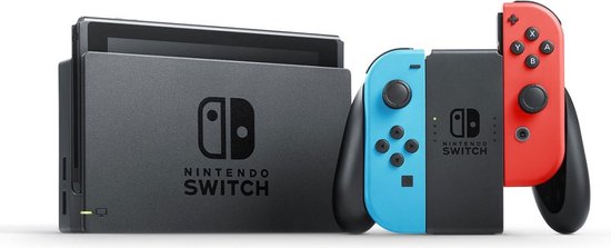 Nintendo Switch (V2) – Rood/Blauw
