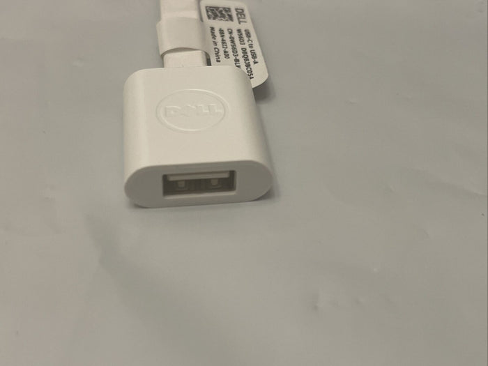 Oem Genuine Dell Adapter USB-C to USB-A 3.0  White Cable DBQBJBC054 W56D3 GradeA