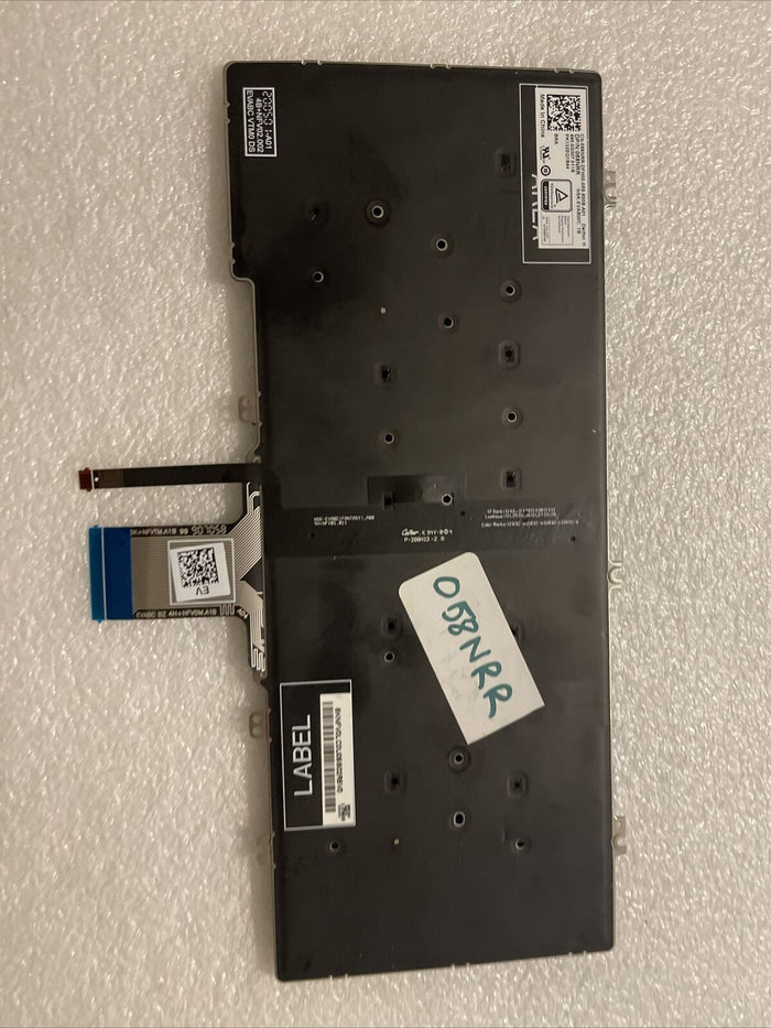 OEM Genuine Dell Backlit Laptop Brazil Backlit Keyboard 58NRR 058NRR H1 B1