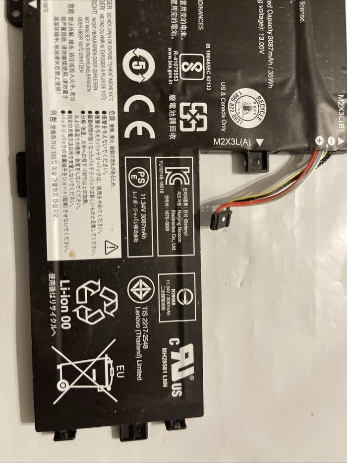 OEM LENOVO IDEAPAD BATTERY 11.34V 6WH S340-15IIL 81W 5B10T09093 L18L3PF2 ata X7