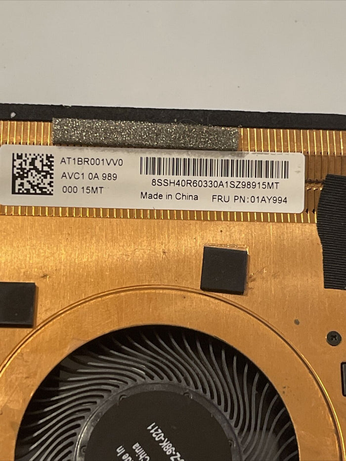 Original Lenovo ThinkPad T490 CPU Heatsink Cooling Fan FRU 01AY994 Ata