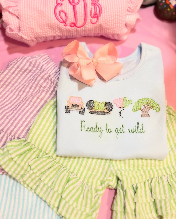 Ready to Get Wild Embroidered Shirt