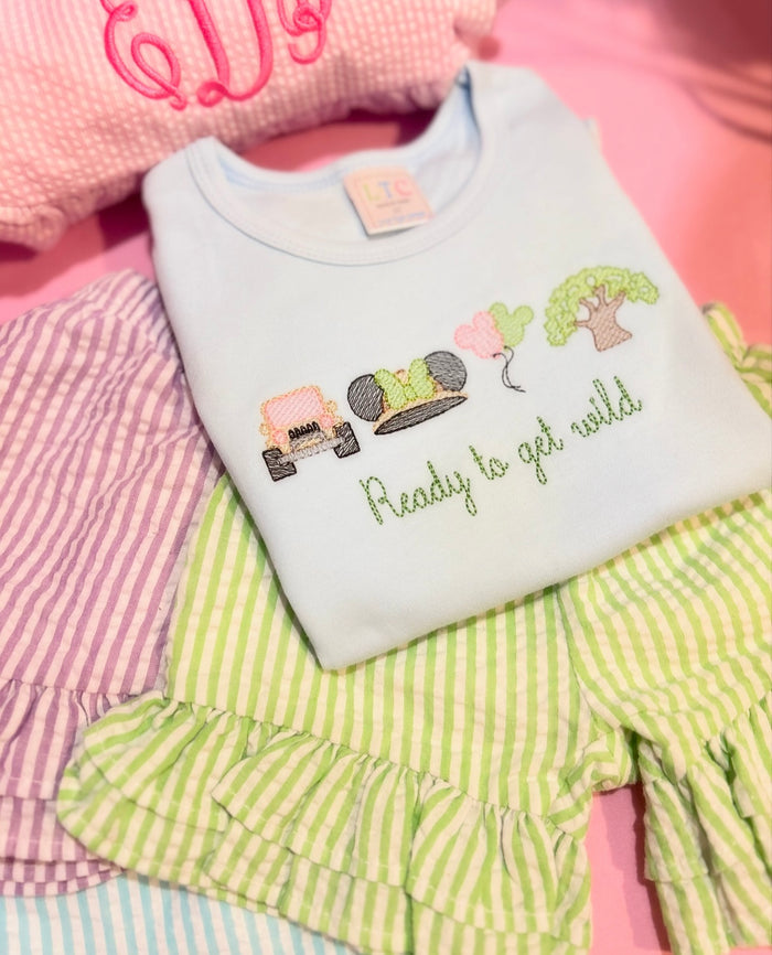 Ready to Get Wild Embroidered Shirt