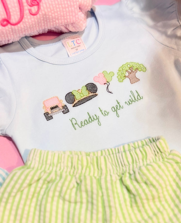 Ready to Get Wild Embroidered Shirt