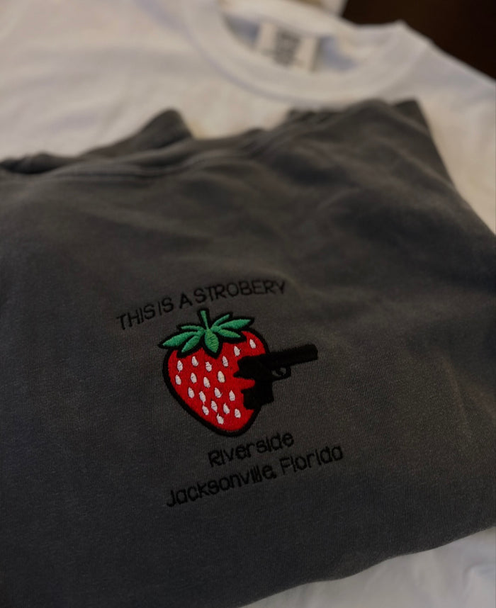 Riverside Strobery Embroidered T-Shirt