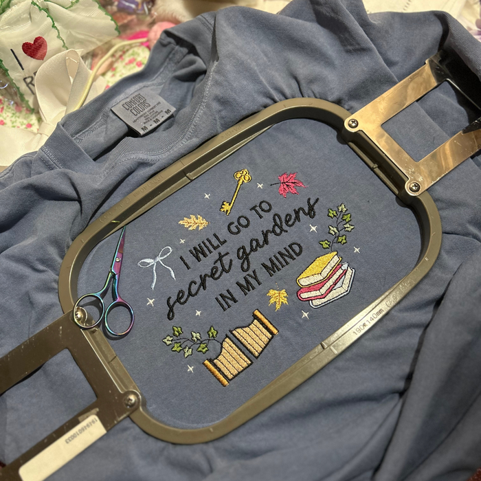 Secret Gardens Embroidered T-Shirt