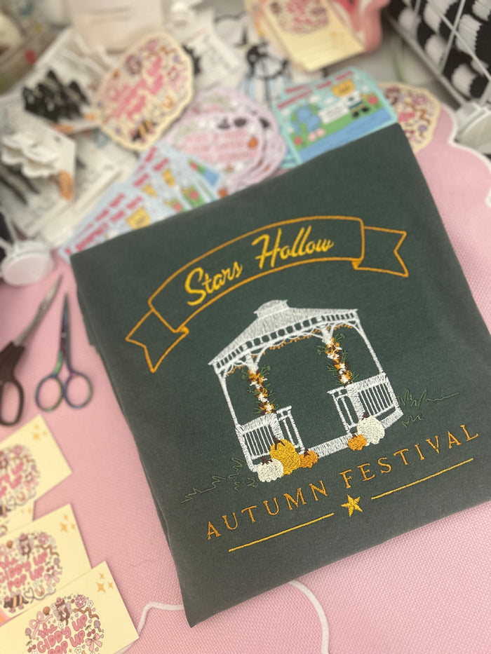 Stars Hollow Autumn Festival Embroidered T-Shirt
