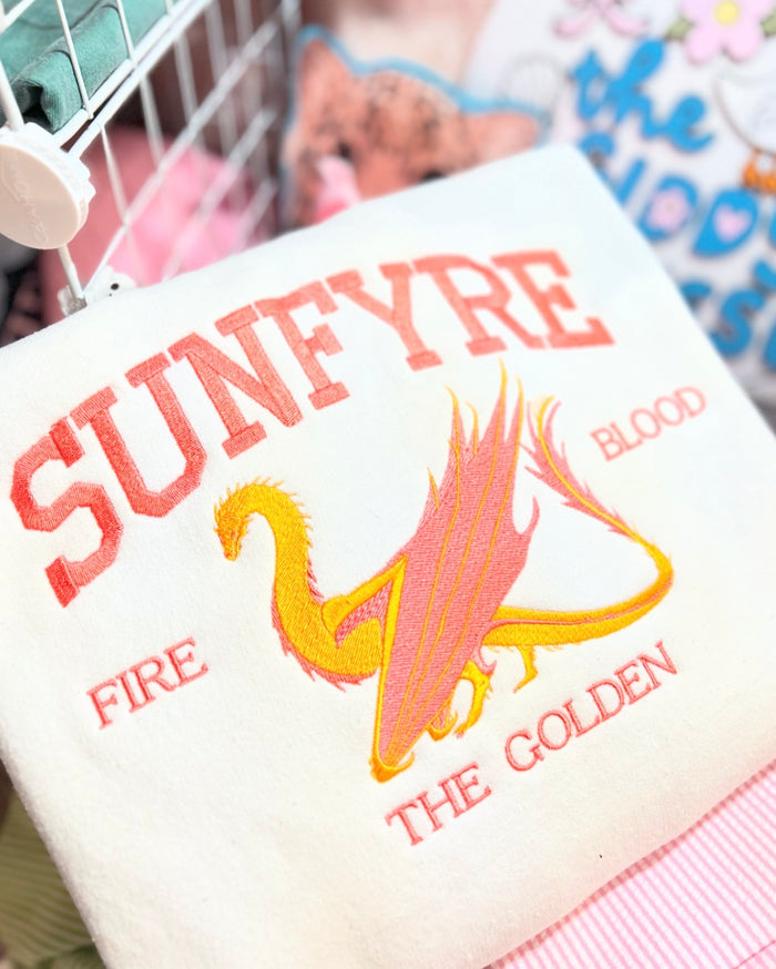 Sunfyre Embroidered Dragon Sweatshirt