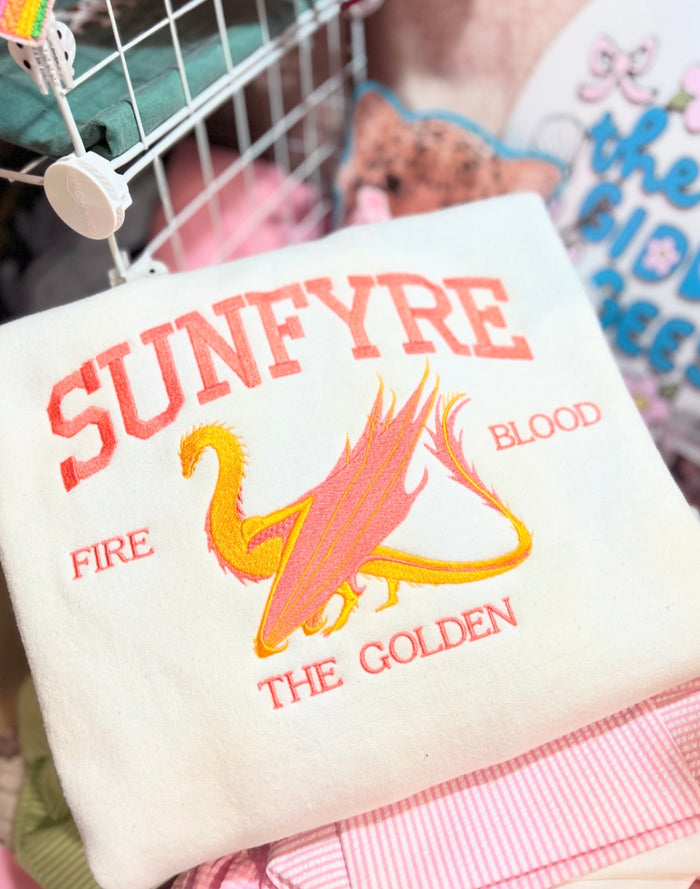 Sunfyre Embroidered Dragon Sweatshirt