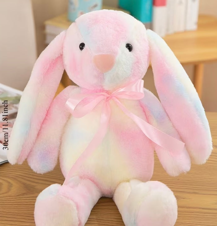 Tie Dye Embroidered Personalized Bunny