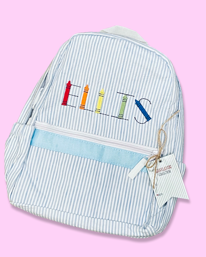 Toddler Seersucker Backpack