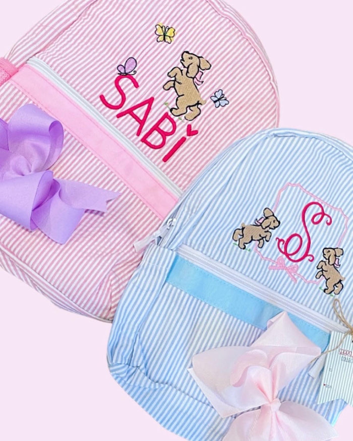 Toddler Seersucker Backpack