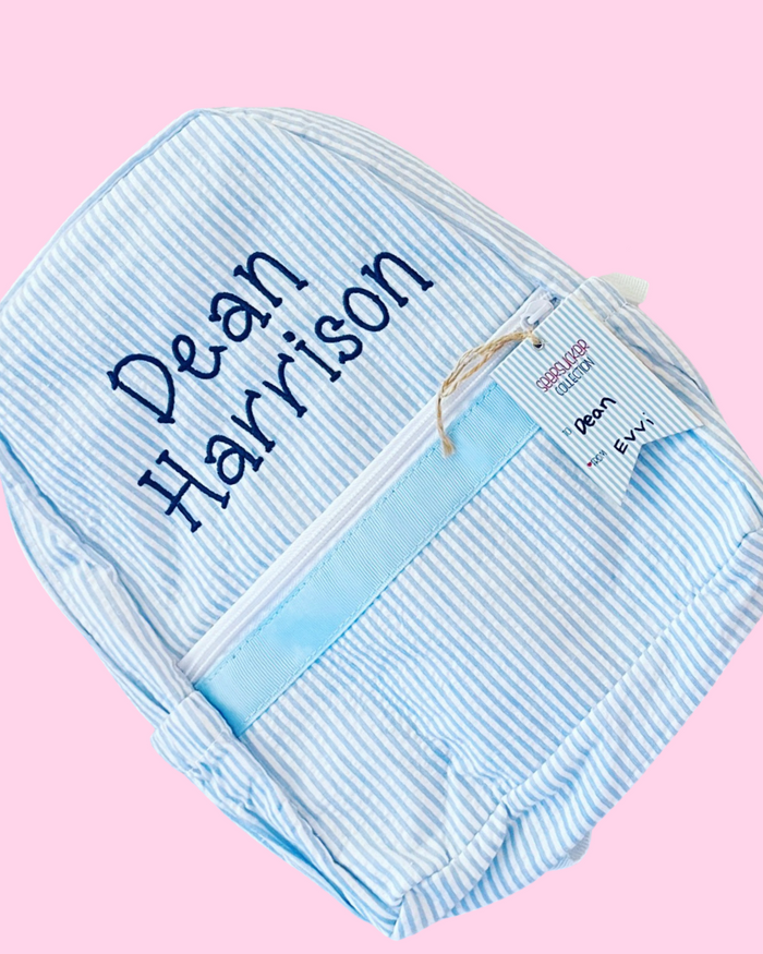 Toddler Seersucker Backpack