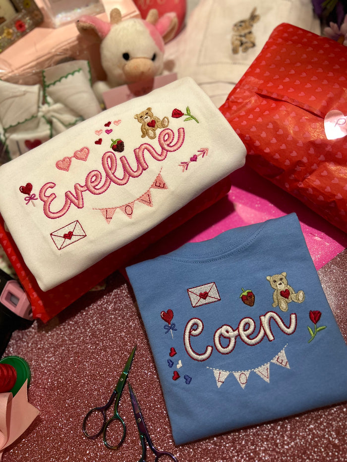 Valentine Mini Embroidered Shirt